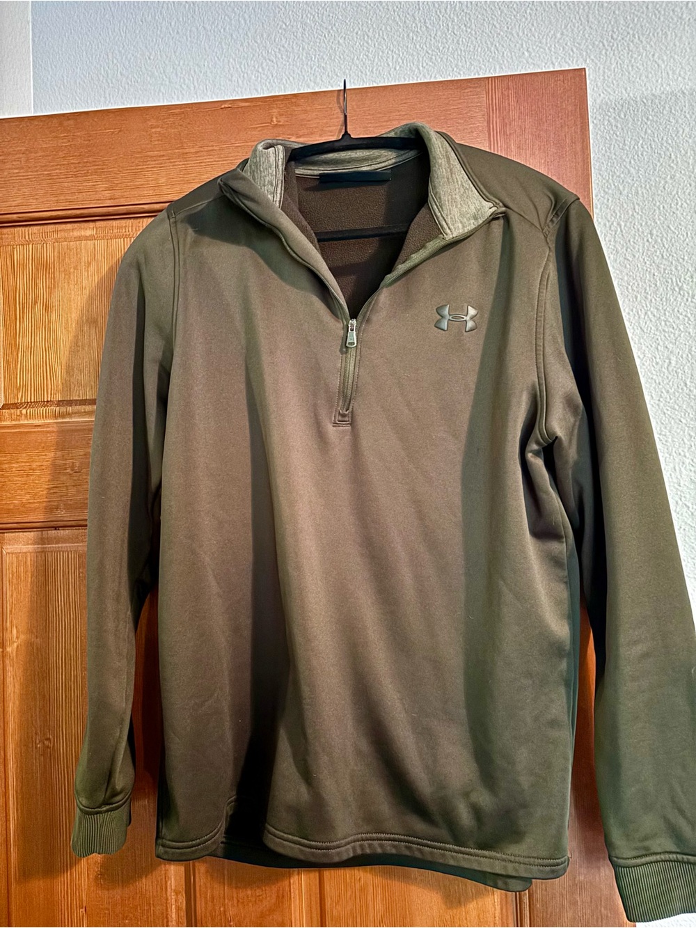 Under Armour Olive Green Men's Quarter-Zip Performance Jacket